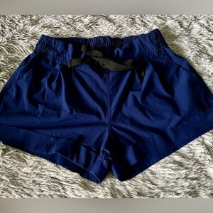Blue Lululemon Spring Break Away shorts